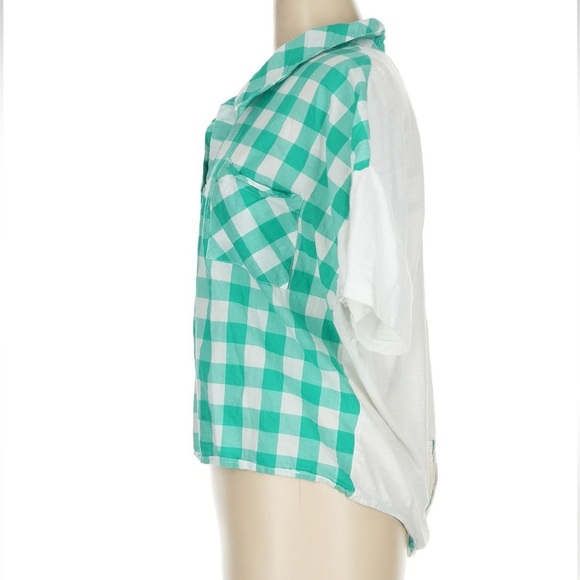 Anthropologie Porridge Golda Gingham Tie-Back Top Blouse Women’s Size Medium M - Picture 6 of 10